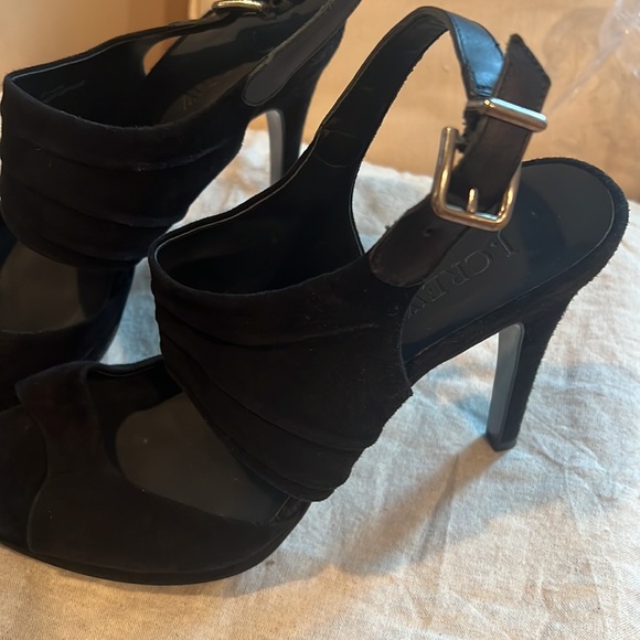 Jcrew velvet Strappy heels - Picture 2 of 2